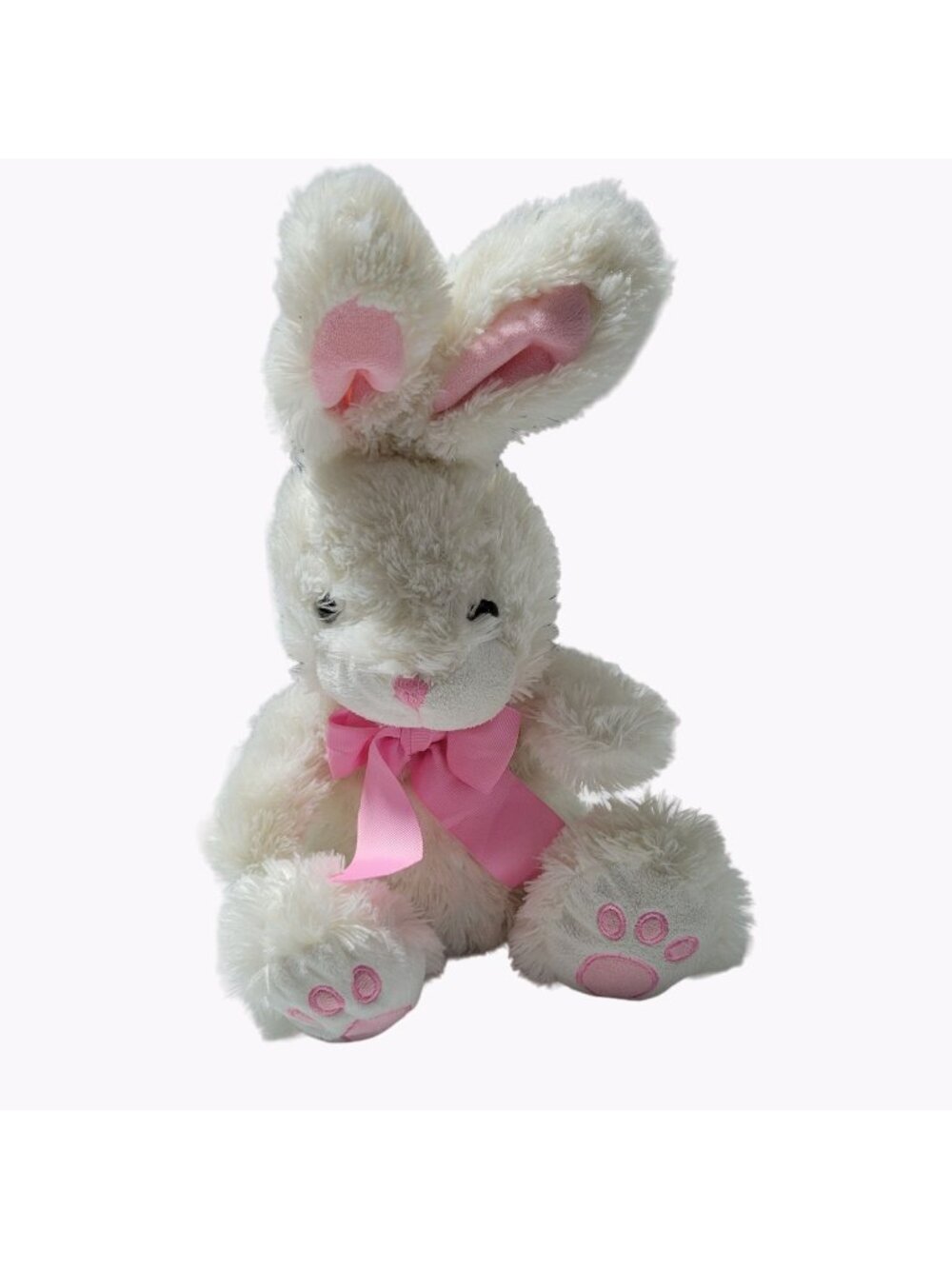Animal Adventure Easter Bunny 17 Inch Plush White Rabbit Spring Stuffed Animal